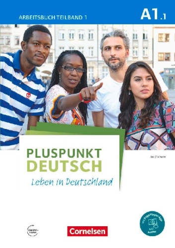 Buchcover und Innenansicht für das Buch: Pluspunkt Deutsch - Leben in Deutschland A1: Teilband 1. Arbeitsbuch mit Audio-CD und Lösungsbeileger