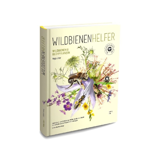 Buchcover und Innenansicht für das Buch: WILDBIENENHELFER