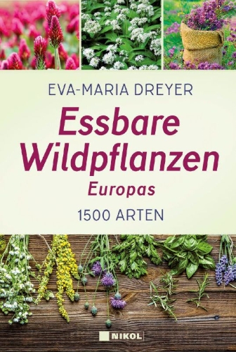 Buchcover und Innenansicht für das Buch: Essbare Wildpflanzen Europas