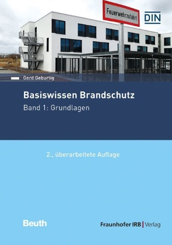 Buchcover und Innenansicht für das Buch: Basiswissen Brandschutz.
