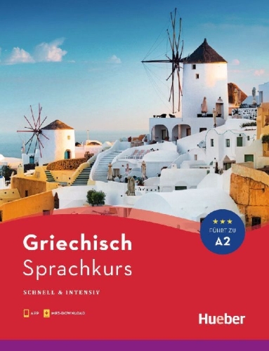Buchcover und Innenansicht für das Buch: Sprachkurs Griechisch. Buch mit Audios online