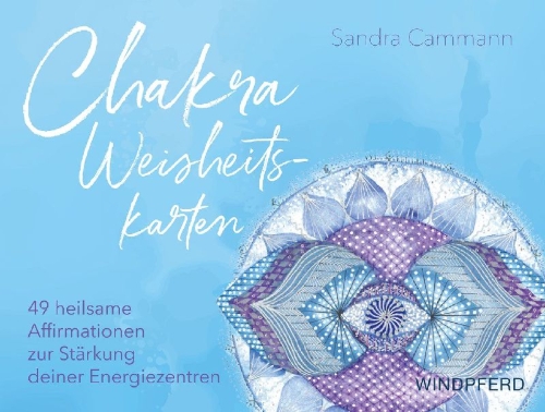 Buchcover und Innenansicht für das Buch: Chakra-Weisheitskarten