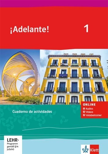 Buchcover und Innenansicht für das Buch: ¡Adelante! 1. Cuaderno de actividades mit CD-ROM 1. Lernjahr