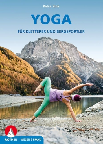 Buchcover und Innenansicht für das Buch: Yoga für Kletterer und Bergsportler