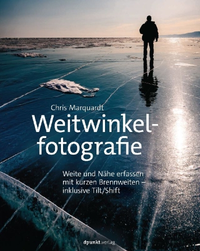 Buchcover und Innenansicht für das Buch: Weitwinkelfotografie