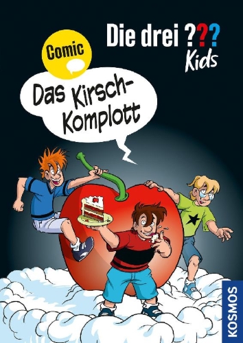 Buchcover und Innenansicht für das Buch: Die drei ??? Kids, Das Kirsch-Komplott