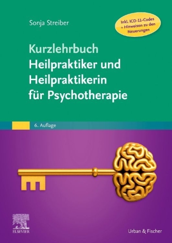 Buchcover und Innenansicht für das Buch: Kurzlehrbuch Heilpraktiker und Heilpraktikerin für Psychotherapie (Inkl. ICD-11-Codes + Hinweisen zu den Neuerungen)