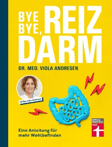 Buchcover und Innenansicht für das Buch: Bye bye, Reizdarm!