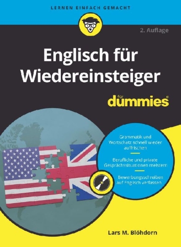 Buchcover und Innenansicht für das Buch: Englisch für Wiedereinsteiger für Dummies