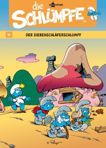Buchcover und Innenansicht für das Buch: Les Schtroumpfs