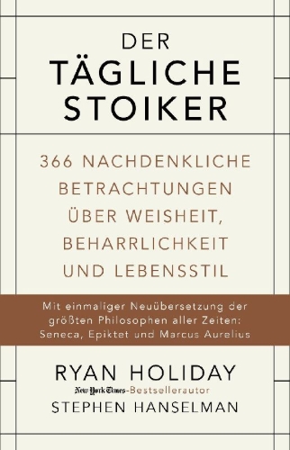Buchcover und Innenansicht für das Buch: Der tägliche Stoiker
