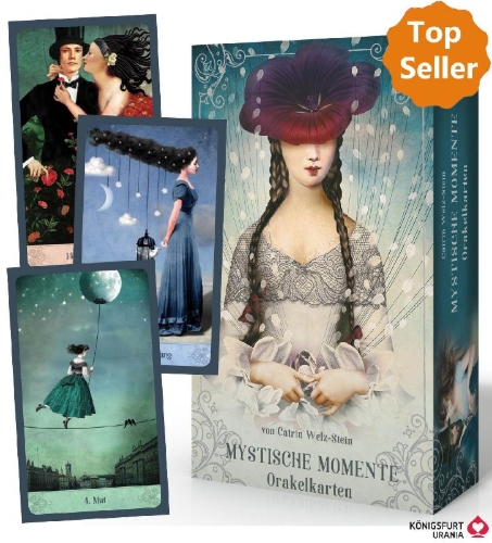 Buchcover und Innenansicht für das Buch: Mystische Momente (Oracle of Mystical Moments)