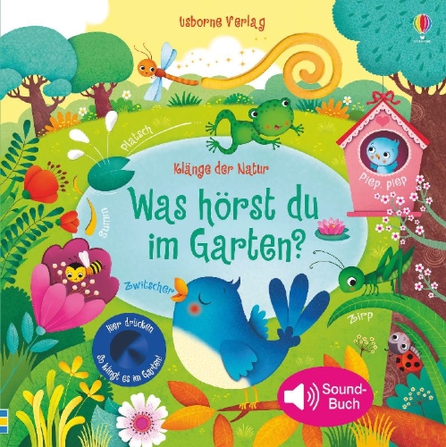 Buchcover und Innenansicht für das Buch: Klänge der Natur: Was hörst du im Garten?