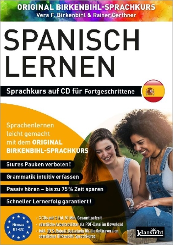 Buchcover und Innenansicht für das Buch: Spanisch lernen für Fortgeschrittene 1+2 (ORIGINAL BIRKENBIHL)