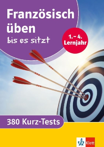 Buchcover und Innenansicht für das Buch: Französisch üben bis es sitzt 1.-4. Lernjahr