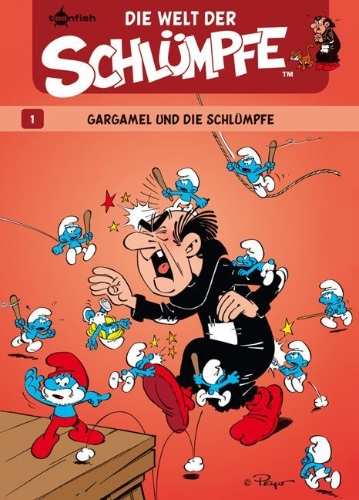 Buchcover und Innenansicht für das Buch: L'univers des Schtroumpfs