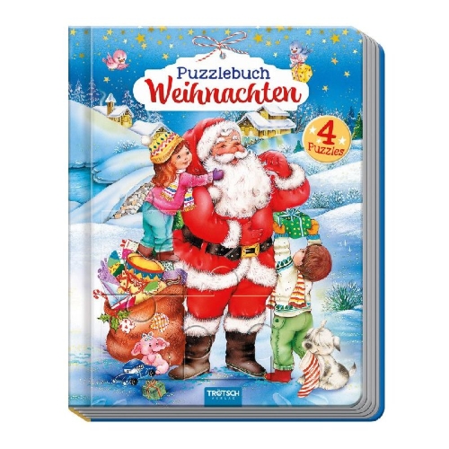 Buchcover und Innenansicht für das Buch: Trötsch Puzzlebuch Weihnachten