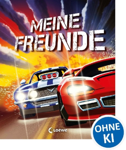 Buchcover und Innenansicht für das Buch: Meine Freunde (Rennautos)