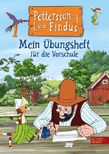 Buchcover und Innenansicht für das Buch: Pettersson und Findus: Mein Übungsheft für die Vorschule