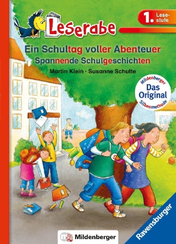 Buchcover und Innenansicht für das Buch: Ein Schultag voller Abenteuer - Leserabe 1. Klasse - Erstlesebuch für Kinder ab 6 Jahren