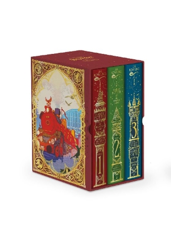 Buchcover und Innenansicht für das Buch: Harry Potter 1-3 Box Set: MinaLima Edition