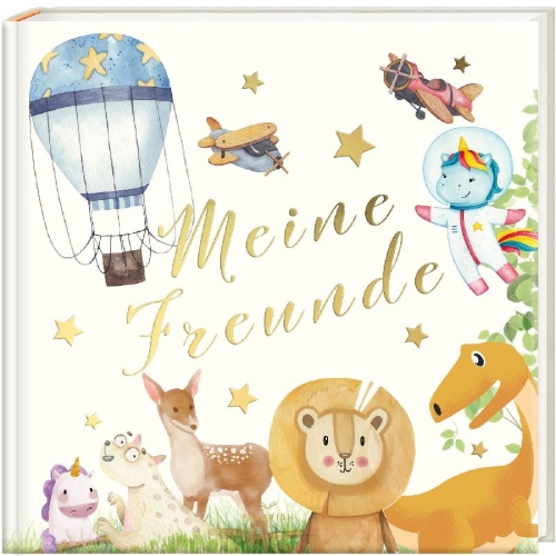 Buchcover und Innenansicht für das Buch: Freundebuch - MEINE FREUNDE
