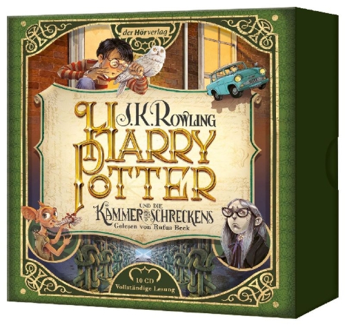 Buchcover und Innenansicht für das Buch: Harry Potter and the Chamber of Secrets