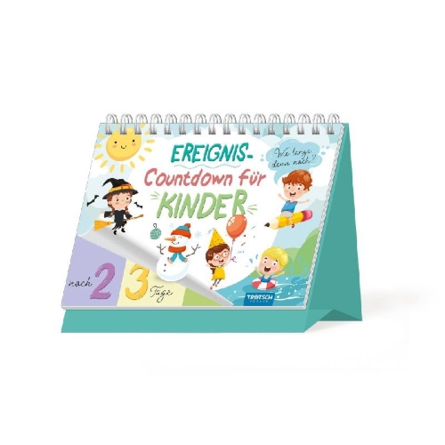 Buchcover und Innenansicht für das Buch: Trötsch Event-Countdown Ereignis-Countdown für Kinder