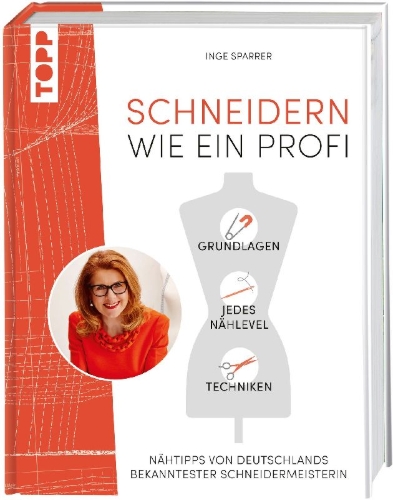 Buchcover und Innenansicht für das Buch: Schneidern wie ein Profi