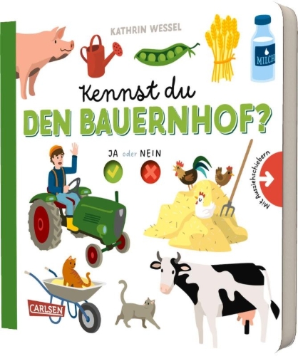 Buchcover und Innenansicht für das Buch: Kennst du den Bauernhof?