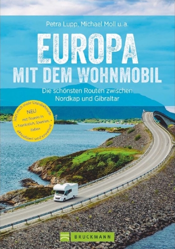 Buchcover und Innenansicht für das Buch: Europa mit dem Wohnmobil