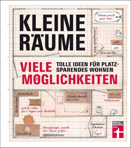 Buchcover und Innenansicht für das Buch: Kleine Räume - viele Möglichkeiten