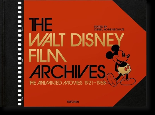 Buchcover und Innenansicht für das Buch: Das Walt Disney Filmarchiv. Die Animationsfilme 1921-1968