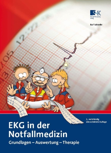 Buchcover und Innenansicht für das Buch: EKG in der Notfallmedizin
