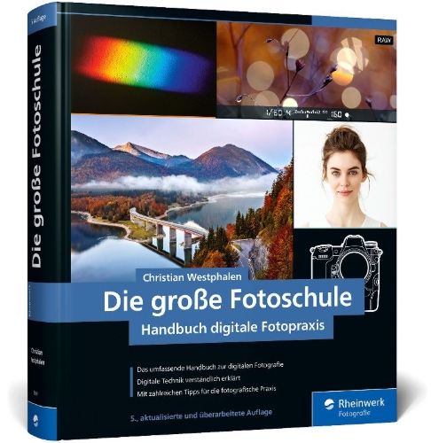 Buchcover und Innenansicht für das Buch: Die große Fotoschule