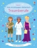 Buchcover und Innenansicht für das Buch: Mein Anziehpuppen-Stickerbuch: Traumberufe