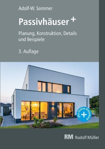 Buchcover und Innenansicht für das Buch: Passivhäuser+
