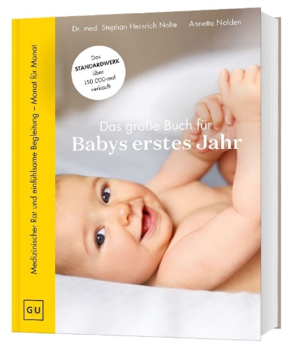 Buchcover und Innenansicht für das Buch: Das große Buch für Babys erstes Jahr