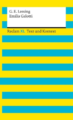 Buchcover und Innenansicht für das Buch: Emilia Galotti. Textausgabe mit Kommentar und Materialien