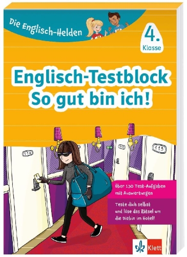 Buchcover und Innenansicht für das Buch: Die Englisch-Helden Englisch-Testblock So gut bin ich! 4. Klasse