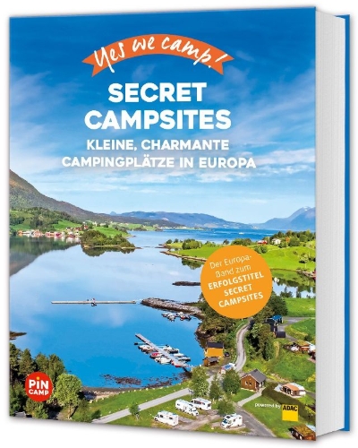 Buchcover und Innenansicht für das Buch: Yes we camp! Secret Campsites (Europa)