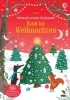 Buchcover und Innenansicht für das Buch: Meine glitzernde Stickerwelt: Bald ist Weihnachten