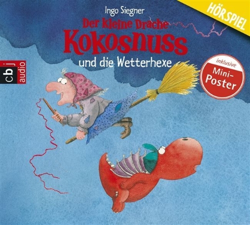 Buchcover und Innenansicht für das Buch: Der kleine Drache Kokosnuss 08 und die Wetterhexe