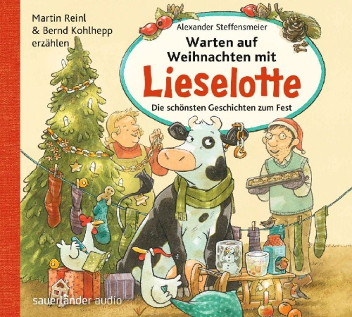 Buchcover und Innenansicht für das Buch: Warten auf Weihnachten mit Lieselotte