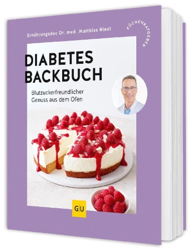 Buchcover und Innenansicht für das Buch: Diabetes-Backbuch
