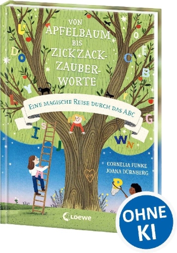 Buchcover und Innenansicht für das Buch: Von Apfelbaum bis Zickzackzauberworte