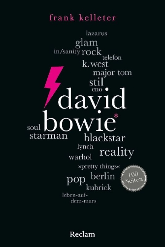 Buchcover und Innenansicht für das Buch: David Bowie. 100 Seiten