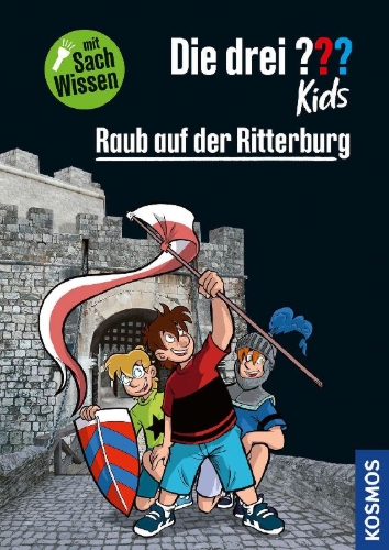 Buchcover und Innenansicht für das Buch: Die drei ??? Kids Raub auf der Ritterburg