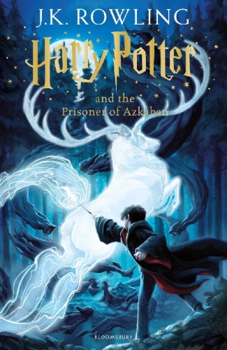 Buchcover und Innenansicht für das Buch: Harry Potter and the Prisoner of Azkaban