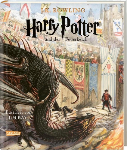 Buchcover und Innenansicht für das Buch: Harry Potter and the Goblet of Fire
